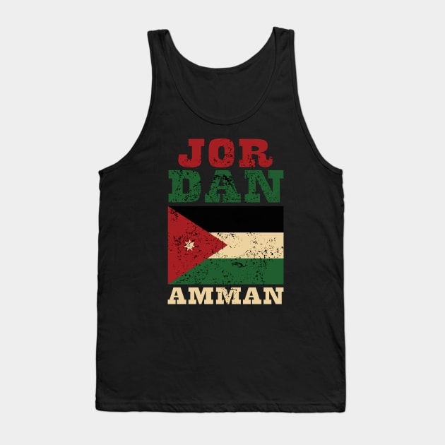 Flag of Jordan Tank Top by KewaleeTee